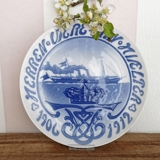 1906-1912 jubilee plate, Herren være min hjælper (The Lord be my Guide), Bing & Grondahl