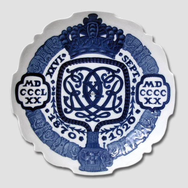 Mindeplatte, Monogramplatte 1870-1920, Bing & Grøndahl