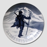 1924 Memorial plate, Scoresbysund in Eastern Greenland, Bing & Grondahl