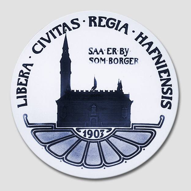 Mindeplatte, Så er by som borger, Bing & Grøndahl