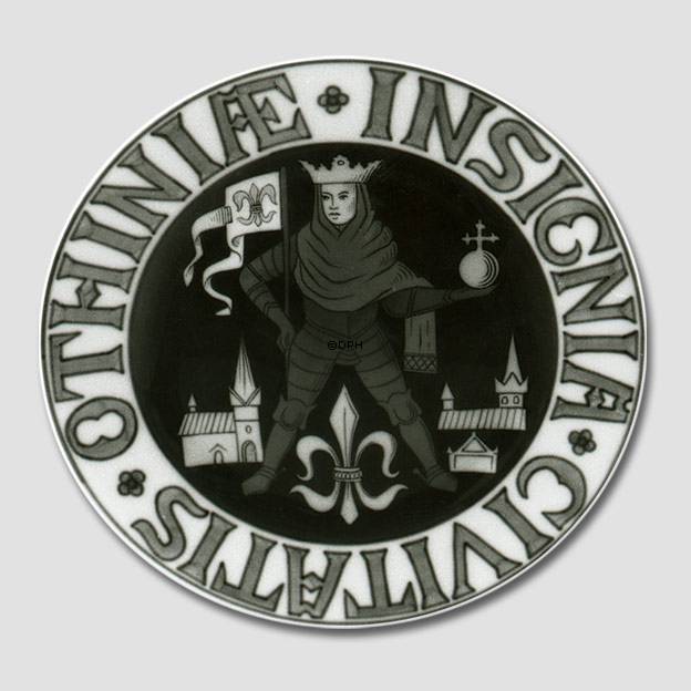 Byvåben platte, OTHINIÆ, INSIGNIA CIVITATIS, Bing & Grøndahl