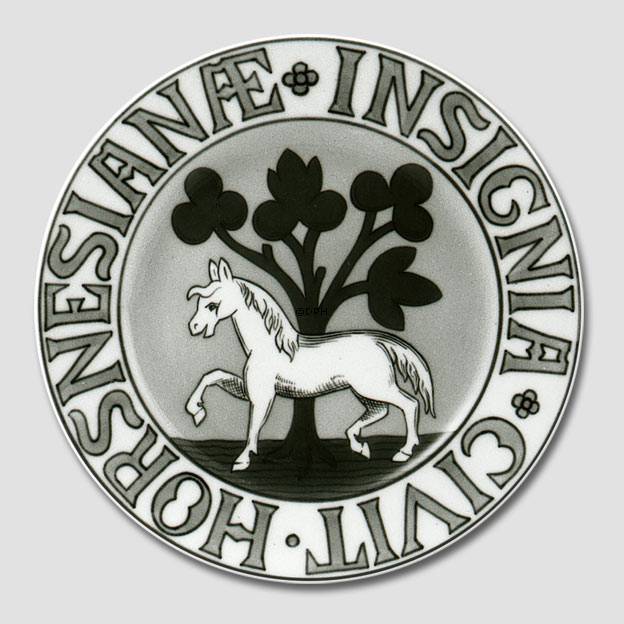 Byvåben platte, HORSNESIANÆ INSIGNIA CIVIT, Bing & Grøndahl