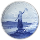 Memorial plate, Reunion with Northern Schleswig, 20 cm. Bing & Grondahl