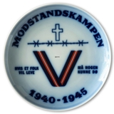 Teller für den Widerstand 1940-1945 Bing & Gröndahl