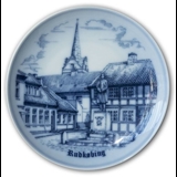 Teller Rudkøbing, Zeichnung in blau, Bing & Gröndahl
