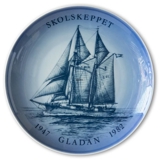 Swedish Ship plate, Gladan 1982, Bing & Grondahl