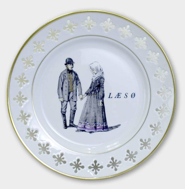 Platte med Danske Folkedansere, Læsø, Bing & Grøndahl