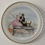Hans Christian Andersen plate,The Shephardess and the Chimney-Sweep, Bing & Grondahl
