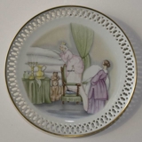 Hans Christian Andersen plate, the princess on the pea, Bing & Grondahl