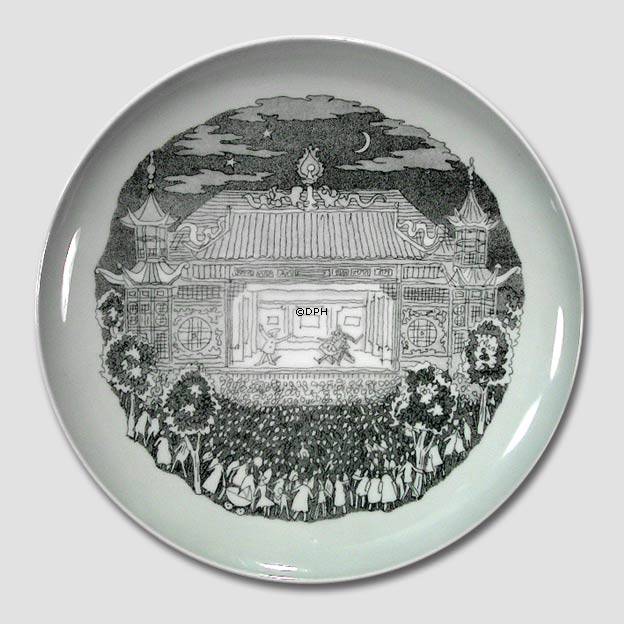 Platte med stregtegning af Tivoli