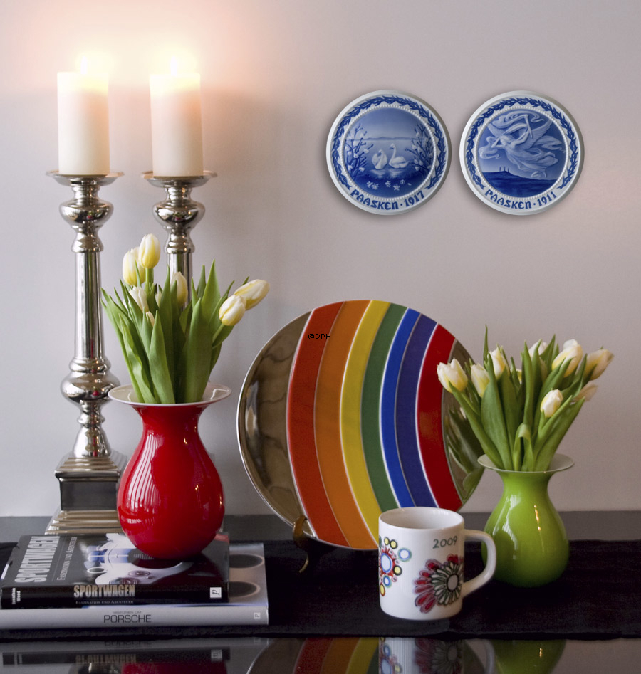 Svaner og påskeliljer 1917, Bing & Grøndahl Påskeplatte