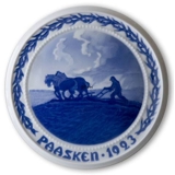 Pflüger verdient sein Brot 1923, Bing & Gröndahl Osterteller