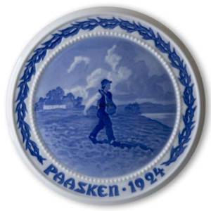 En sædemand gik at så 1924, Bing & Grøndahl Påskeplatte | År 1924 | Nr. BP1924 | Alt. BP240 | DPH Trading