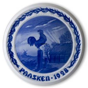Straks galede hanen 1928, Bing & Grøndahl Påskeplatte | År 1928 | Nr. BP1928 | Alt. BP280 | DPH Trading
