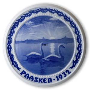 Svaner på søen 1932, Bing & Grøndahl Påskeplatte | År 1932 | Nr. BP1932 | Alt. BP320 | DPH Trading