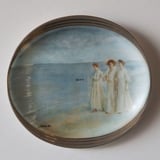 P.S. Kroyer oval plate, Evening walk on the Beach, Bing & Grondahl