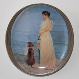 P.S. Krøyer oval platte, Sommeraften ved Skagen, Bing & Grøndahl