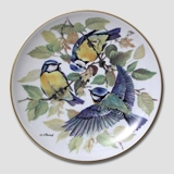 Bradex plate in the series "European Songbirds" "Blue Tit"