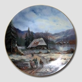 Plate no 2 in the series "Sceneries at Christmas", Tirschenreuth