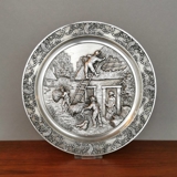 Riskin plate no 3 in the series "Pewter Crafts", Thatcher