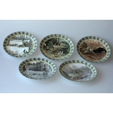 Harald Wiberg sæt af fem årsplatter med motiver fra den svenske natur