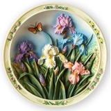 Plate no 1 in the series Lena Liu's Beautiful Gardens, Iris