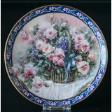 W S George, Plate, "Roses" in the series of Lena Liu's Basket Bouguets