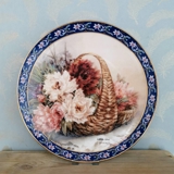 W S George, Plate, "Peonies" in the series of Lena Liu's Basket Bouguets