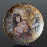 Knowles plate, Edna Hibel, Christmas plate 1988