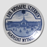Brewery plate, The Workers Brewery "Stjernen" (Star)