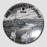 Brewery plate, The Workers Brewery "Stjernen" (Star)
