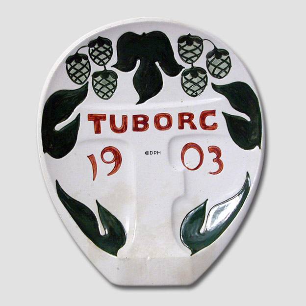 1903 Aluminia, Bryggeriplatte, Tuborg. Designet af Christian Joachim