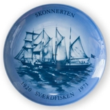 Ship plate "Svaerdfisken" 1989, Bing & Grondahl