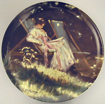 P.S. Krøyer platte Fru Krøyer i Haven, Bing & Grøndahl