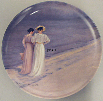 P.S. Krøyer platte Aftentur ved Stranden, Bing & Grøndahl