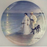 P.S. Kroyer plate The Artist and his Wife, Bing & Grondahl