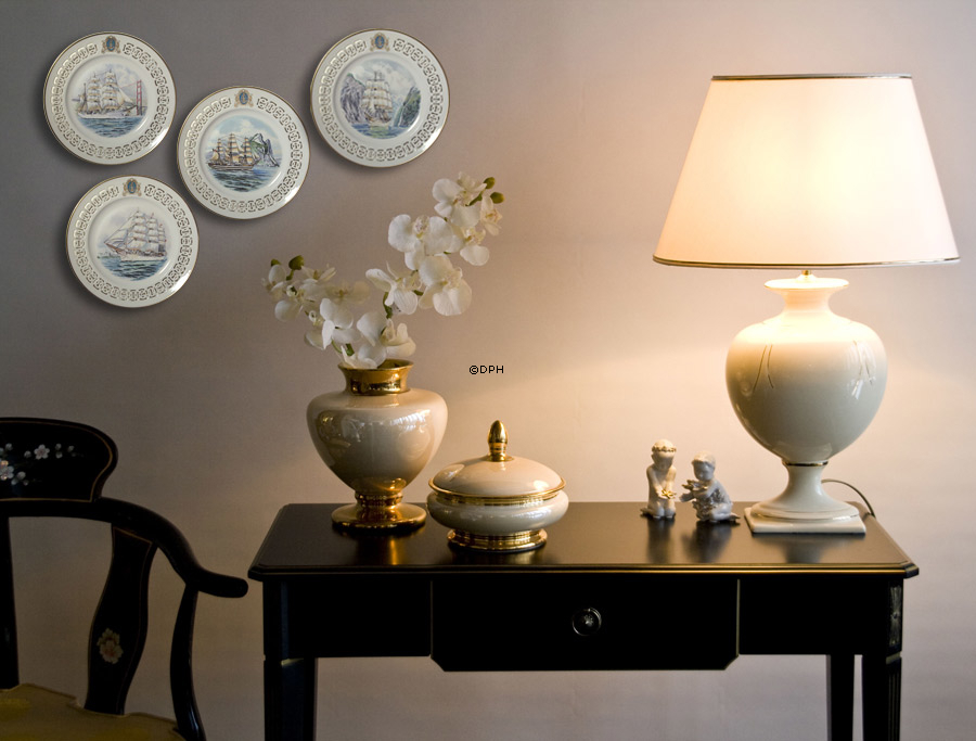 Skoleskibet Danmark. Windjammer platte nr. 1,Bing & Grøndahl