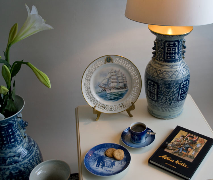 Skoleskibet Danmark. Windjammer platte nr. 1,Bing & Grøndahl