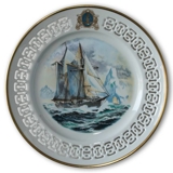 Gladan - The Swedish Training Ship. Windjammer plate nr. 3, Bing & Grondahl