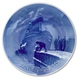 Arrival of the Christmas Boat 1917, Bing & Grondahl Christmas plate