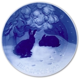 Hare in the Snow 1920, Bing & Grondahl Christmas plate