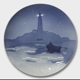 Lighthouse in Danish Waters, 1924 Bing & Grondahl Christmas plate