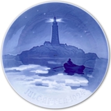 Lighthouse in Danish Waters, 1924 Bing & Grondahl Christmas plate