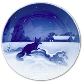 Fox outside Farm on Christmas Eve 1929, Bing & Grondahl Christmas plate