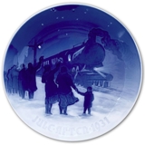 Arrival of the Christmas Train 1931, Bing & Grondahl Christmas plate