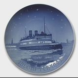 The Korsor - Nyborg Ferry 1933, Bing & Grondahl Christmas plate