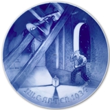 Church Bell in Tower 1934, Bing & Grondahl Christmas plate