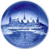 Kronborg Castle at Helsingor 1950, Bing & Grondahl Christmas plate