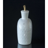 White Bing & Grøndahl Jar with lid and pattern