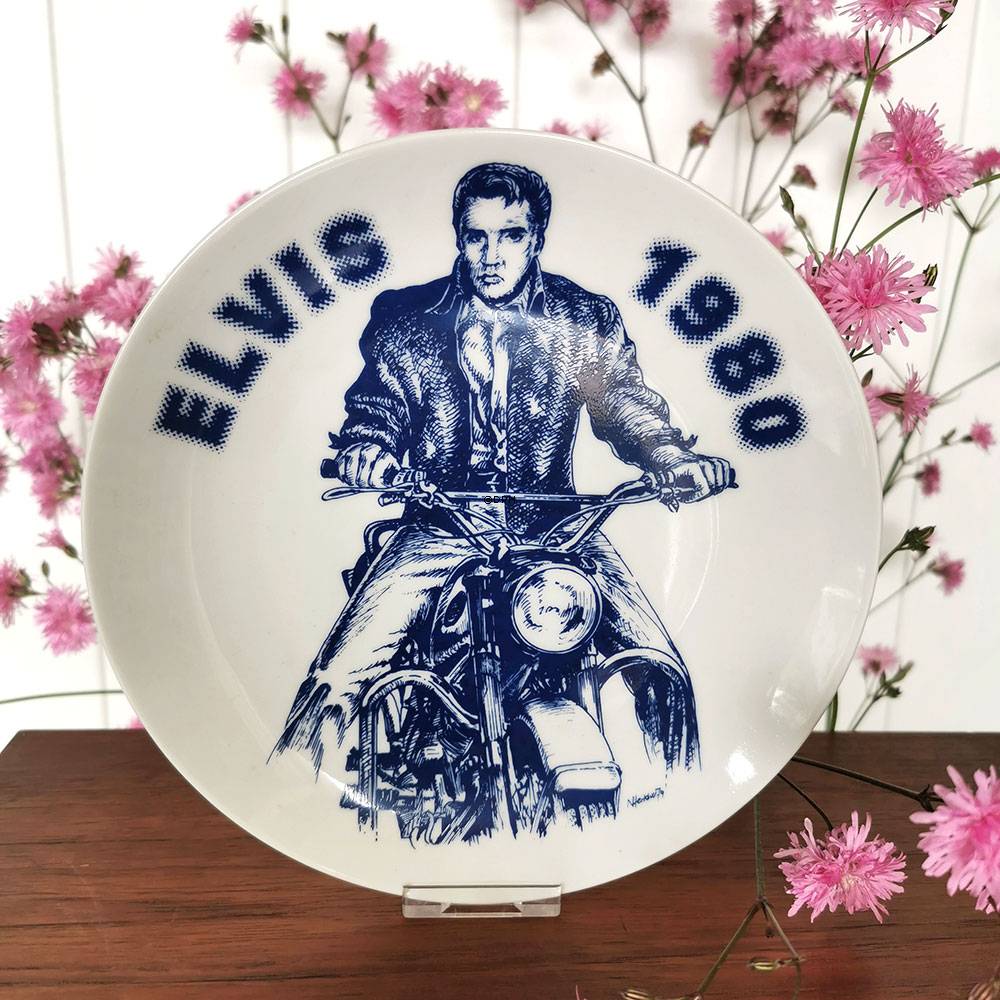 1980 Elvis platte, Corell Porcelæn Denmark
